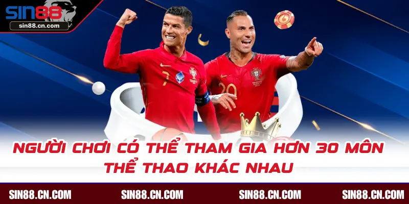 Người chơi có thể tham gia hơn 30 môn thể thao khác nhau